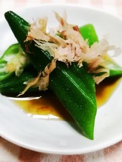 簡単!オクラのめんつゆかけ-レシピのメイン写真
