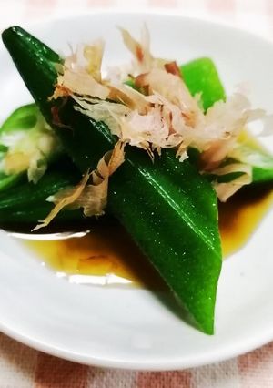 簡単！オクラのめんつゆかけ-レシピのメイン写真