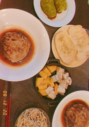 ハンバーグ、自分用覚書-レシピのメイン写真