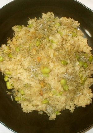 枝豆ちりめんじゃこ飯♪簡単炊飯器で-レシピのメイン写真
