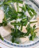 元気モリモリニラ豆腐の帆立あん