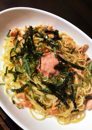 鮭とたらこのパスタ✨-レシピのメイン写真