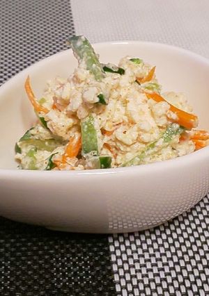 きゅうりとにんじんの明太豆腐-レシピのメイン写真