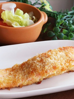 サーモンの醤油マヨパン粉ソテー-レシピのメイン写真