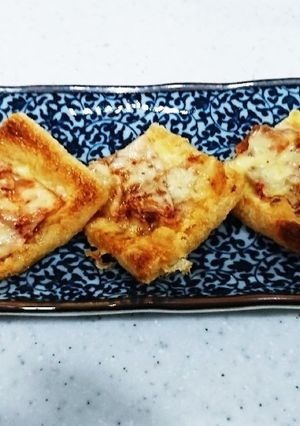 キムチチーズ油揚げピザ☆ダイエットにも♪-レシピのメイン写真
