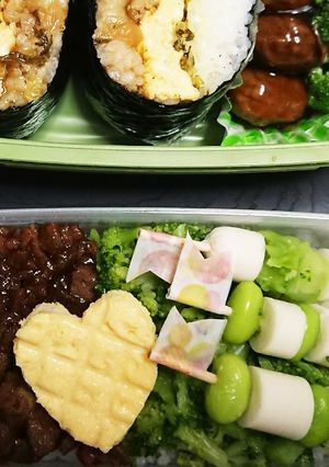 市販ミートボールアレンジ＊そぼろ風弁当♡-レシピのメイン写真