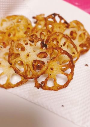 おふくろの味(笑)れんこんチップス-レシピのメイン写真