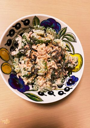 ゴーヤのツナマヨ塩こんぶサラダ-レシピのメイン写真