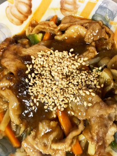 全てレンジ甘酢カレー豚こまのせドーム蒸し-レシピのメイン写真