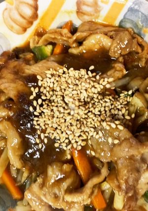 全てレンジ甘酢カレー豚こまのせドーム蒸し-レシピのメイン写真