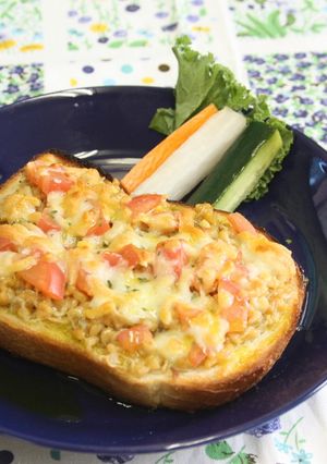 納豆onトースト-レシピのメイン写真
