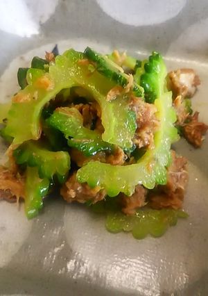 ゴーヤと味付け鯖缶の和え物-レシピのメイン写真