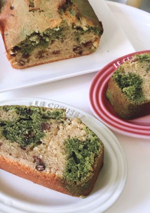 抹茶あずきのマーブルパウンドケーキ-レシピのメイン写真