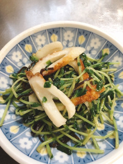 豆苗とちくわの塩昆布和え-レシピのメイン写真