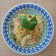 桃と生ハムの冷製パスタ