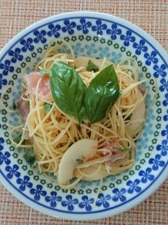 桃と生ハムの冷製パスタ-レシピのメイン写真