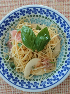 桃と生ハムの冷製パスタ-レシピのメイン写真