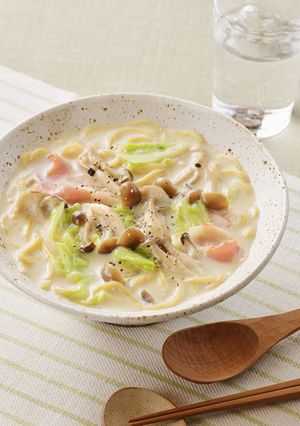 豆乳きのこラーメン-レシピのメイン写真