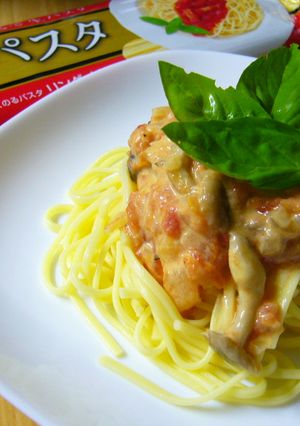 しめじのトマトソースパスタ-レシピのメイン写真