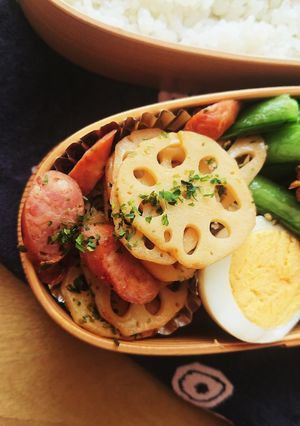 お弁当★レンコンとソーセージピリ辛ポン酢-レシピのメイン写真