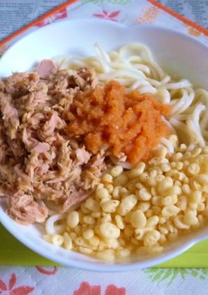 醤油うどん風冷やしうどん９～ツナ＆明太-レシピのメイン写真