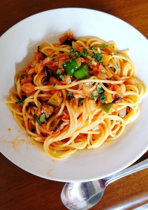 夏野菜とツナのパスタ-レシピのメイン写真