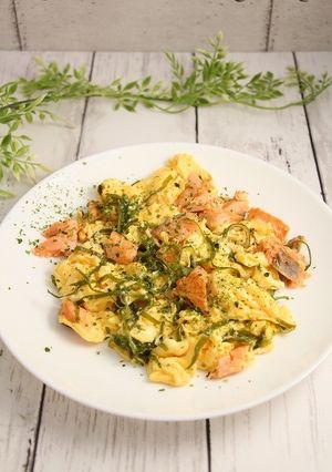 糖質オフ!銀鮭と昆布の卵炒め-レシピのメイン写真