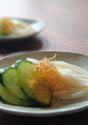 黄金だしで味わう 冷やしうどん♪♪-レシピのメイン写真