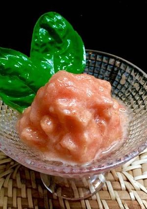 トマトシャーベット　すっきり　お口直しに-レシピのメイン写真