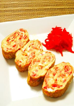 ☺お弁当にも☆簡単♪紅生姜入り玉子焼き☺-レシピのメイン写真