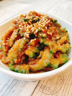栄養満点◎ごはんが進む!ゴーヤの味噌炒め-レシピのメイン写真