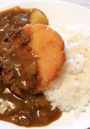 昔懐かしのハムカツカレー!!-レシピのメイン写真