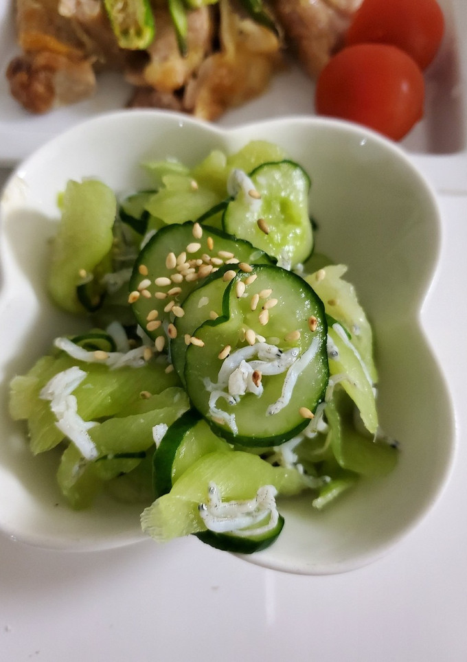 はす芋(茎)ときゅうりの酢の物-レシピのメイン写真