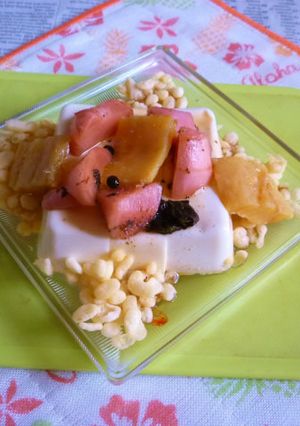 紅生姜＆干しタラのオイル漬け載せ冷や奴-レシピのメイン写真