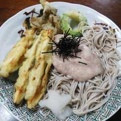 รูปของ 簡単☆冷やしとろろ蕎麦　　天ぷら　おろし