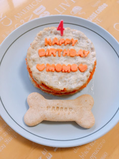 犬用ケーキ簡単!レンジで誕生日ケーキ!-レシピのメイン写真