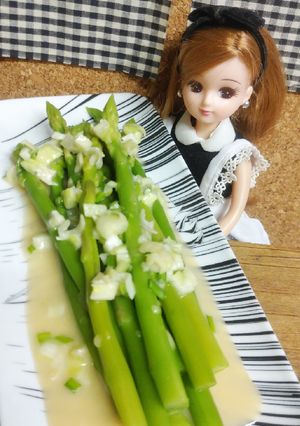 リカちゃん♡アスパラとエシャロットソース-レシピのメイン写真