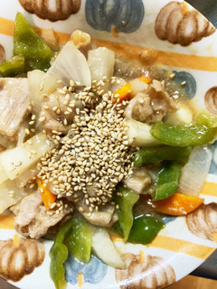 レンジ大根豚こまオイ甘酸味青椒肉絲風-レシピのメイン写真