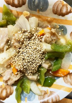 レンジ大根豚こまオイ甘酸味青椒肉絲風-レシピのメイン写真