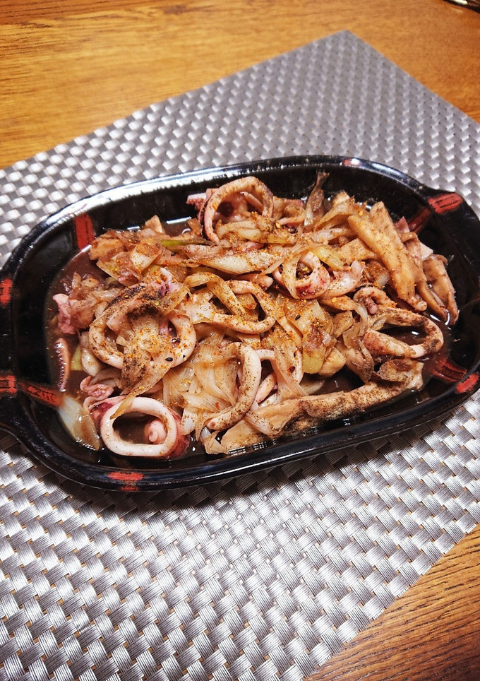 いかエリンギ長ねぎ☆焼肉たれバター炒め-レシピのメイン写真