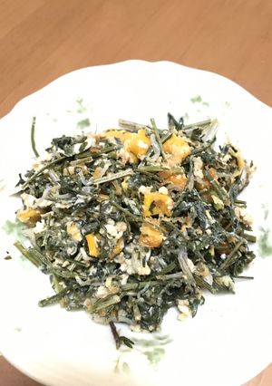 人参の茎も食べる！炒り卵-レシピのメイン写真