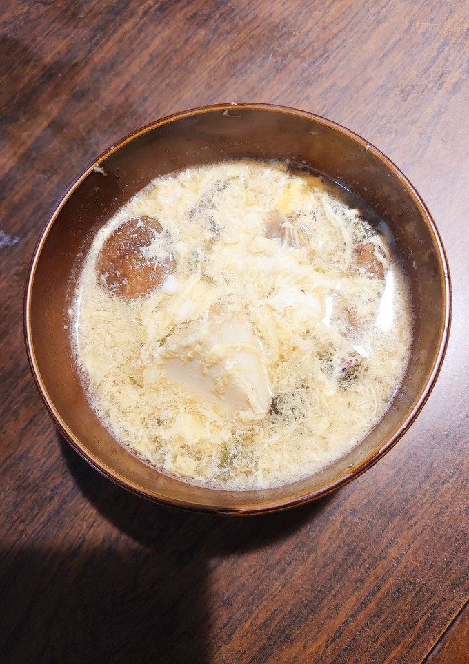 刻み大葉と厚揚げのかきたまスープ-レシピのメイン写真