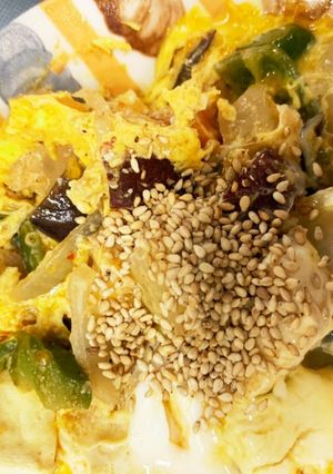 レンジ温野菜卵キムチクリームチャンプル-レシピのメイン写真