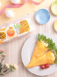 卵サラダのにんじんクレープ-レシピのメイン写真