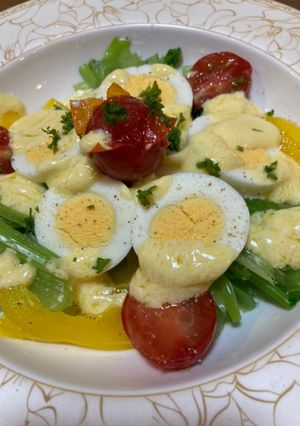野菜と卵のサラダ-レシピのメイン写真