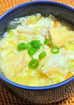 お野菜たっぷり豆乳味噌スープ-レシピのメイン写真