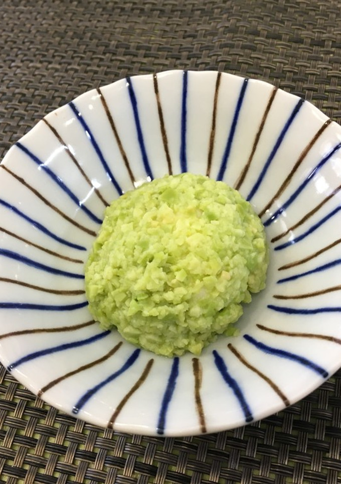 介護食　さっくりお餅のずんだ餅風-レシピのメイン写真