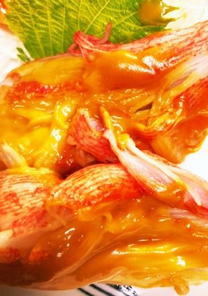 簡単！カニカマ特大とマスタードソース焼き-レシピのメイン写真