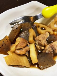 こんにゃくの甘辛煮-レシピのメイン写真