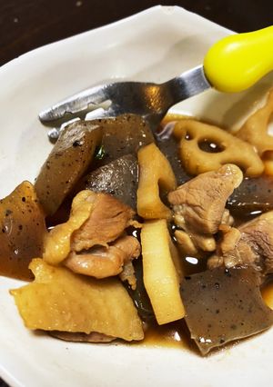 こんにゃくの甘辛煮-レシピのメイン写真